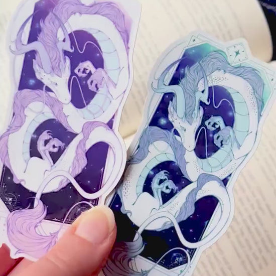 Dragon Stickers with subtle holo detail | 11.5cm tall