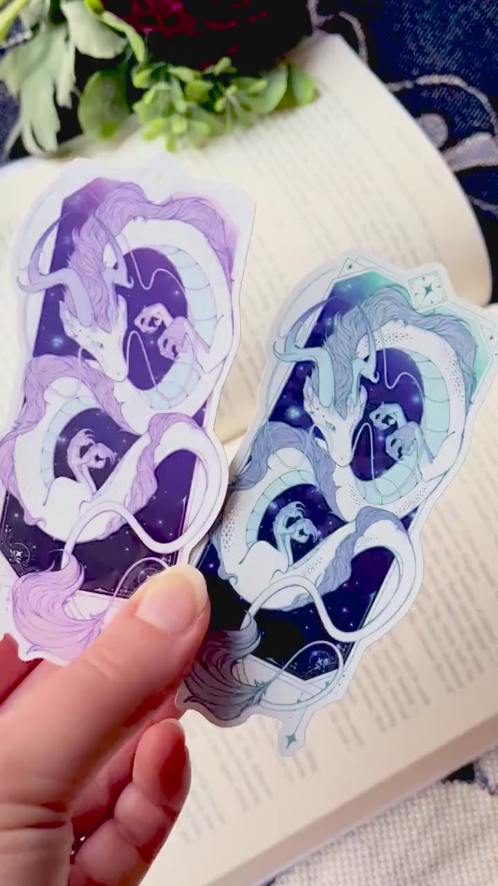 Dragon Stickers with subtle holo detail | 11.5cm tall