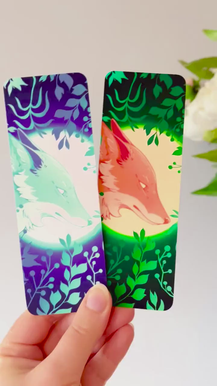 Forest Fox Paper Bookmarks