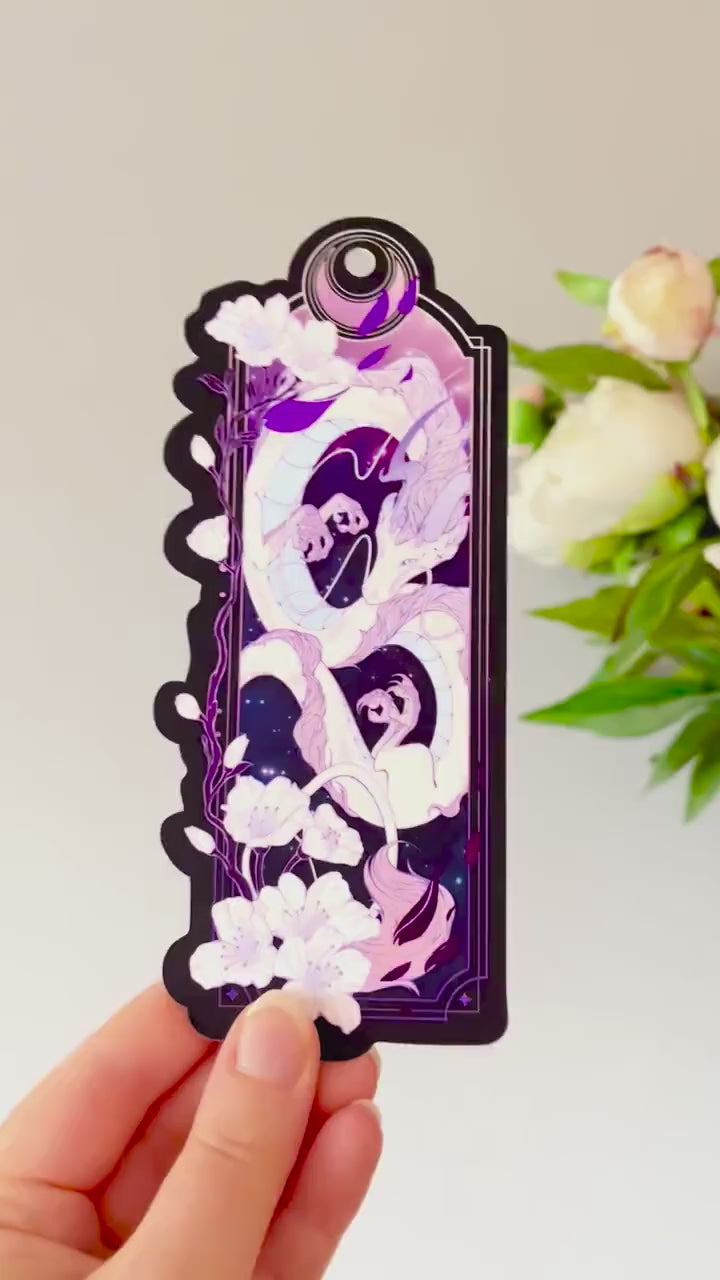 Asian Dragon Bookmark with foil detail
