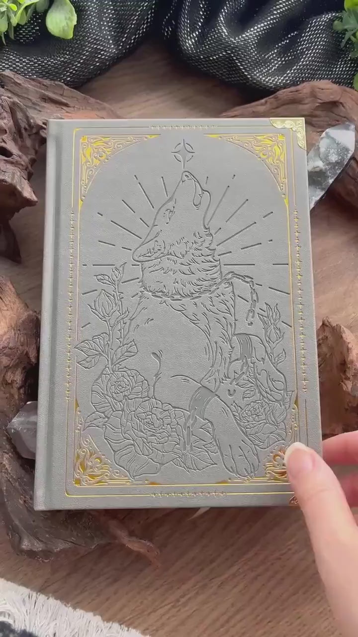 Howling Wolf PU Leather Notebook
