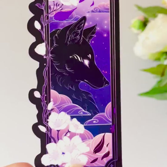 Purple Dragon Bookmark with foil detail