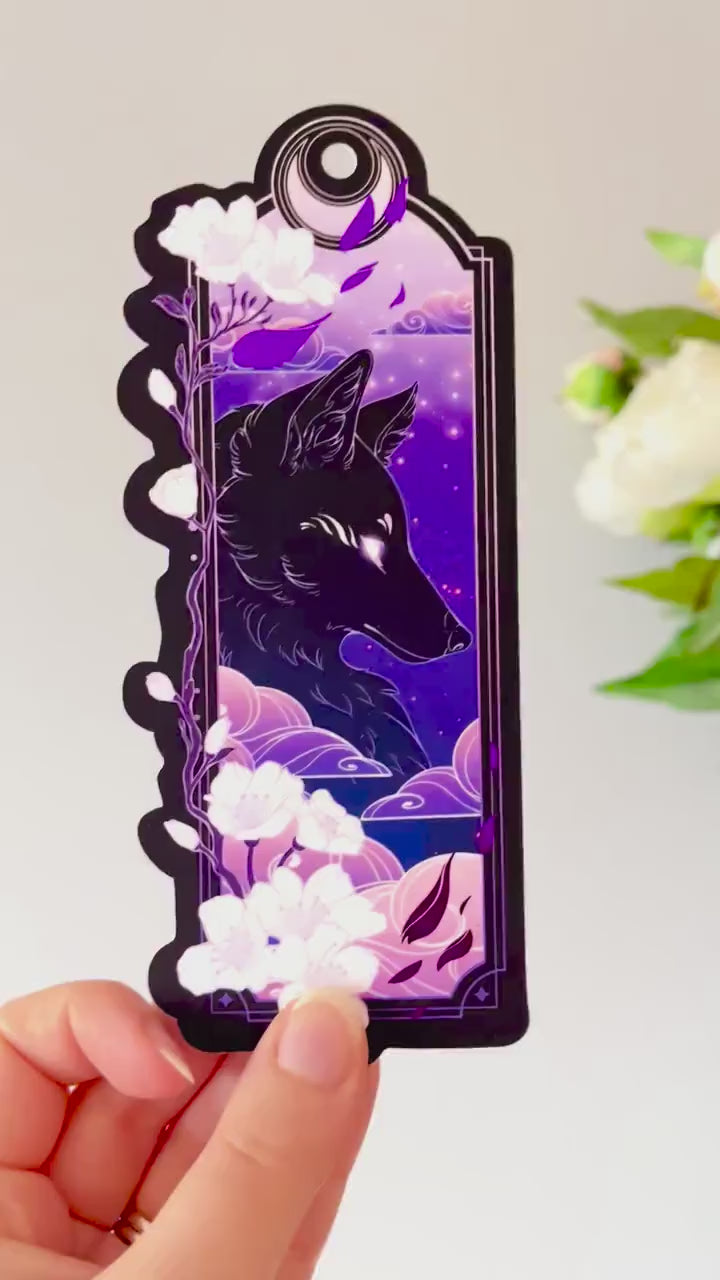 Purple Dragon Bookmark with foil detail