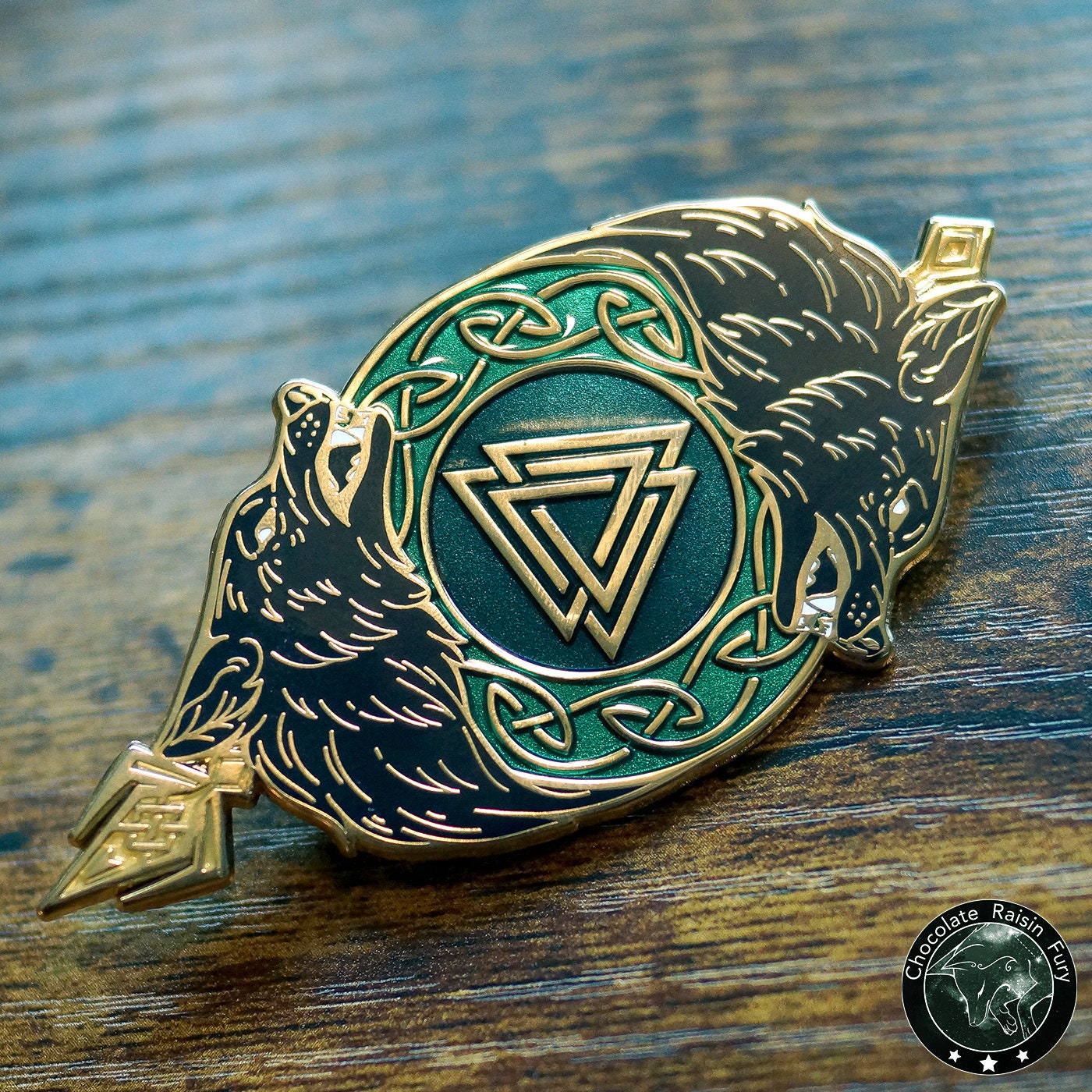 Odin's Wolves Enamel Pin