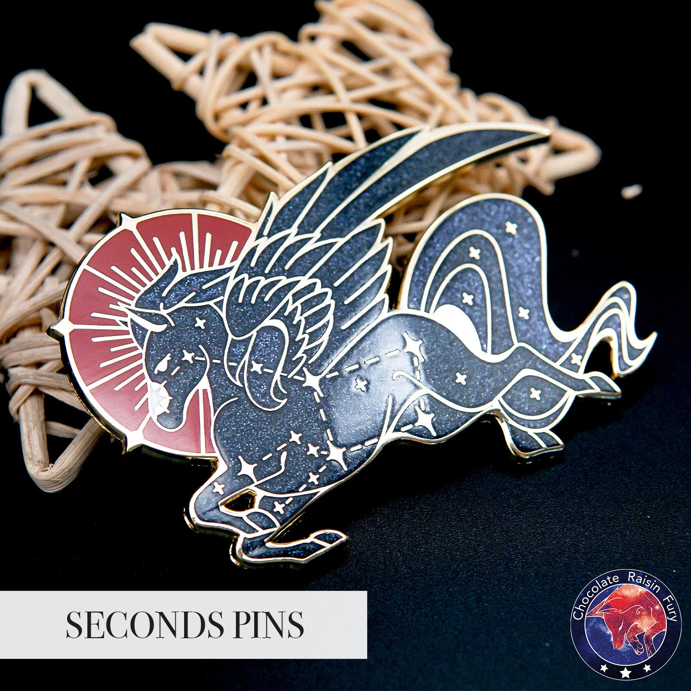 Pegasus Constellation **SECONDS** Enamel Pin