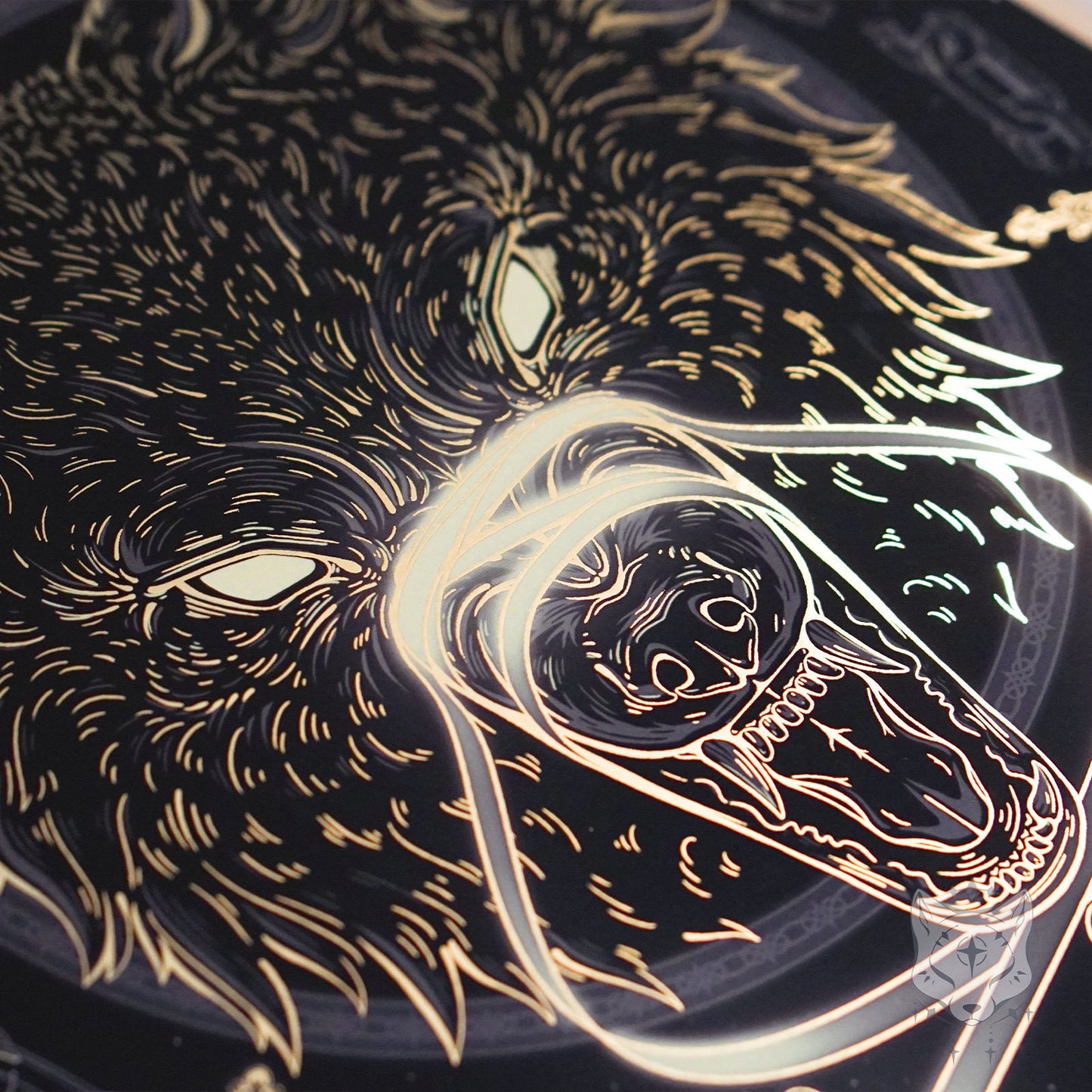 Fenrir - A4 Gold Foil Print