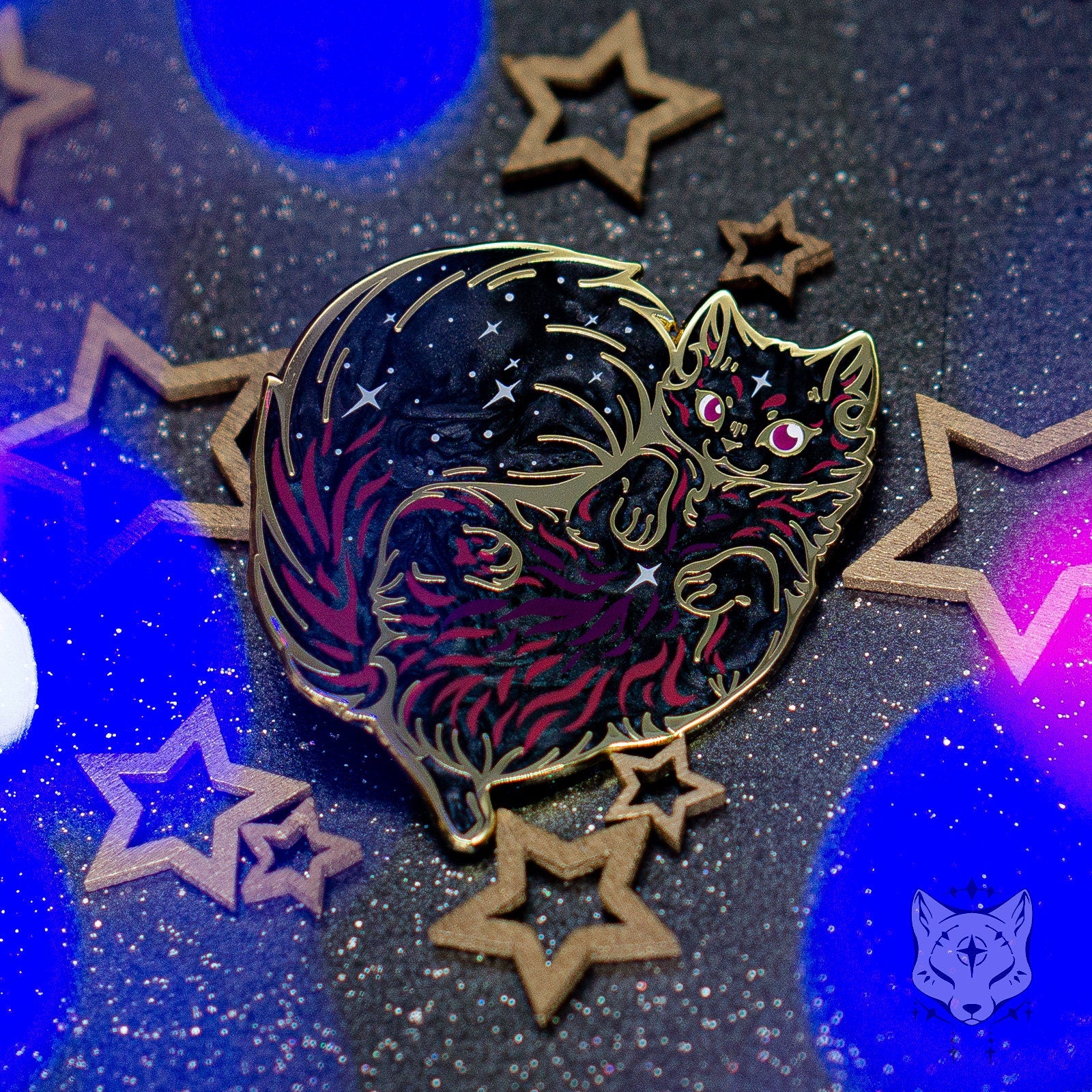 Nebula Cat Pin