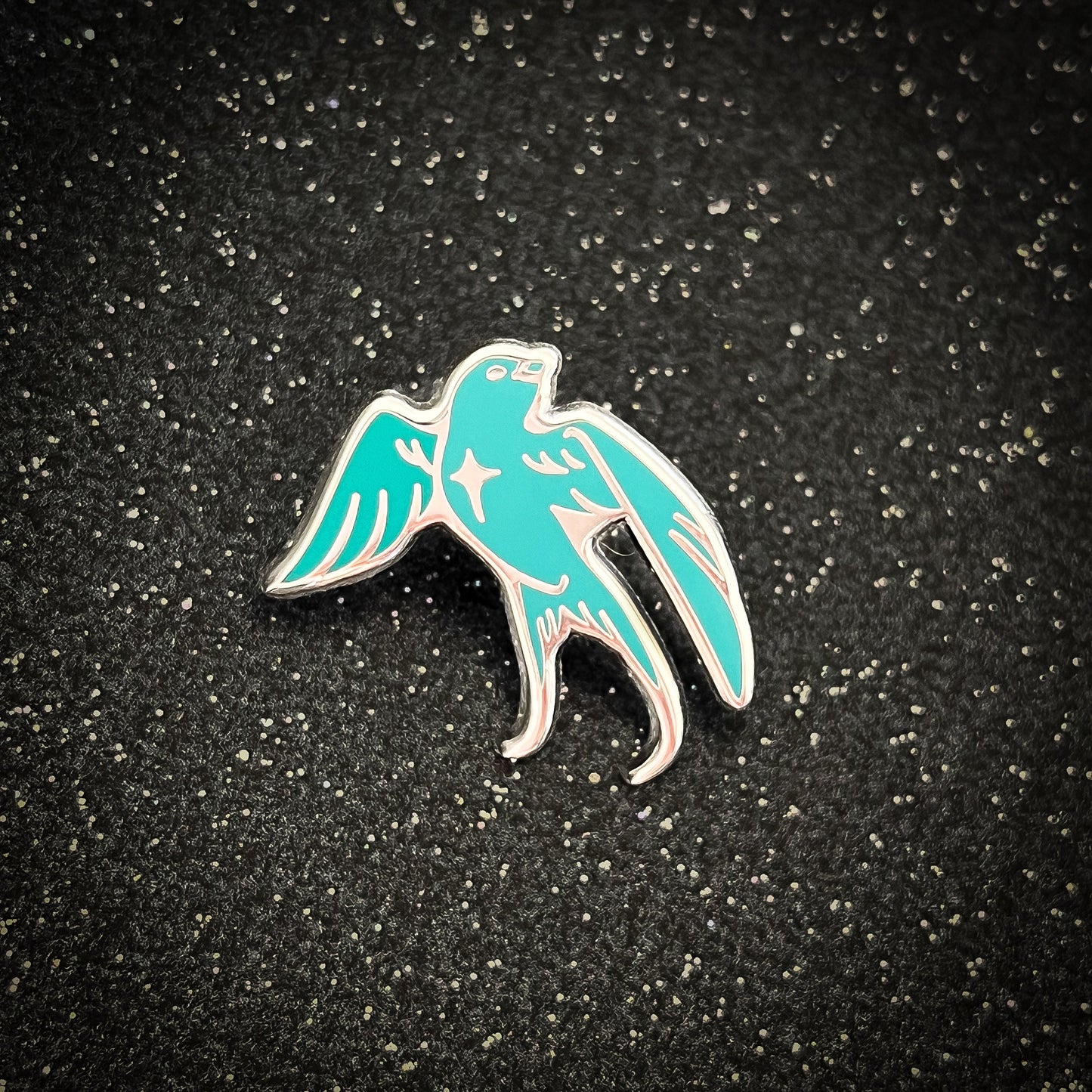 MilkyWay Bird Mini Pins  -  0.75" Mini Space pins