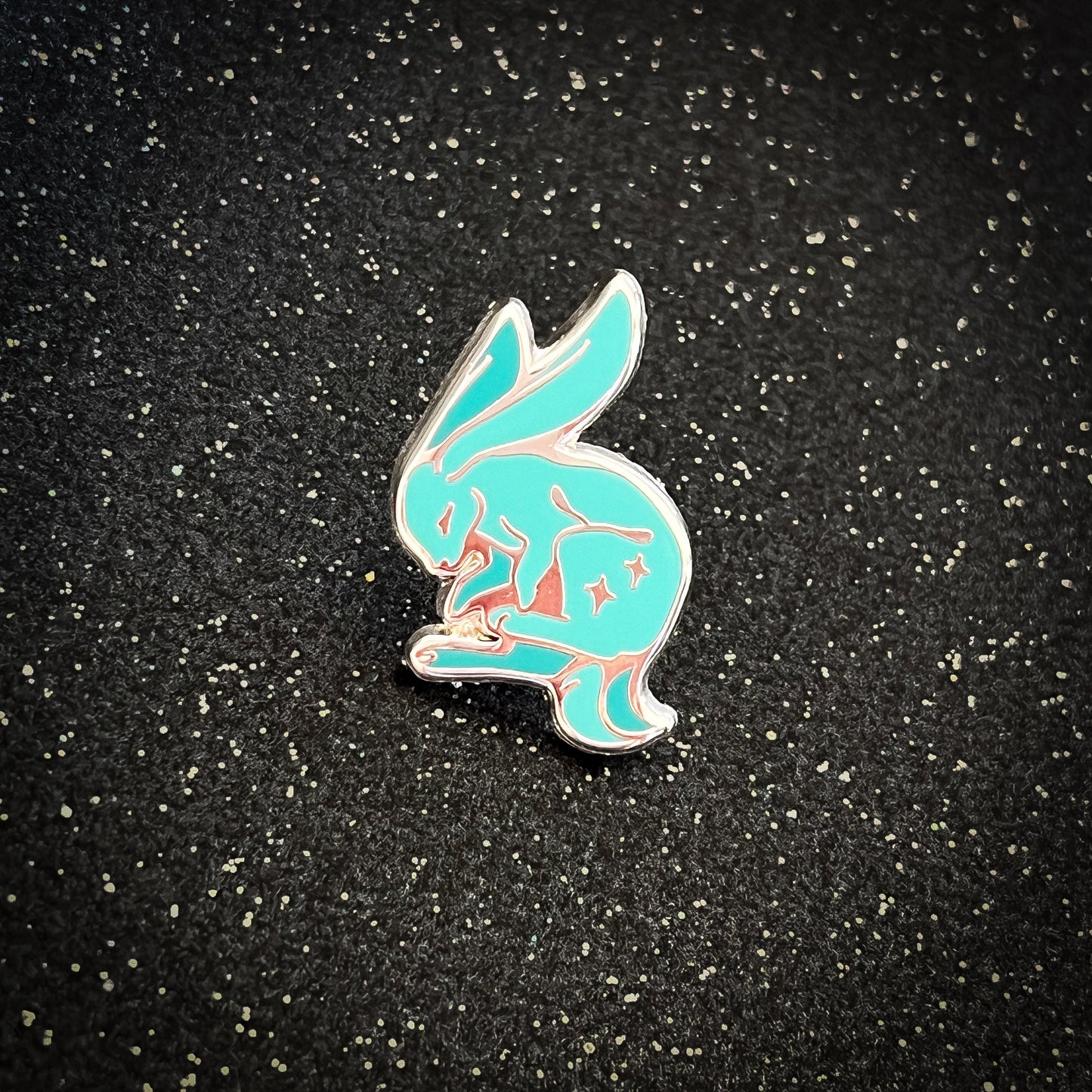 MilkyWay Rabbit Mini Pins  -  0.75" Mini Space pins