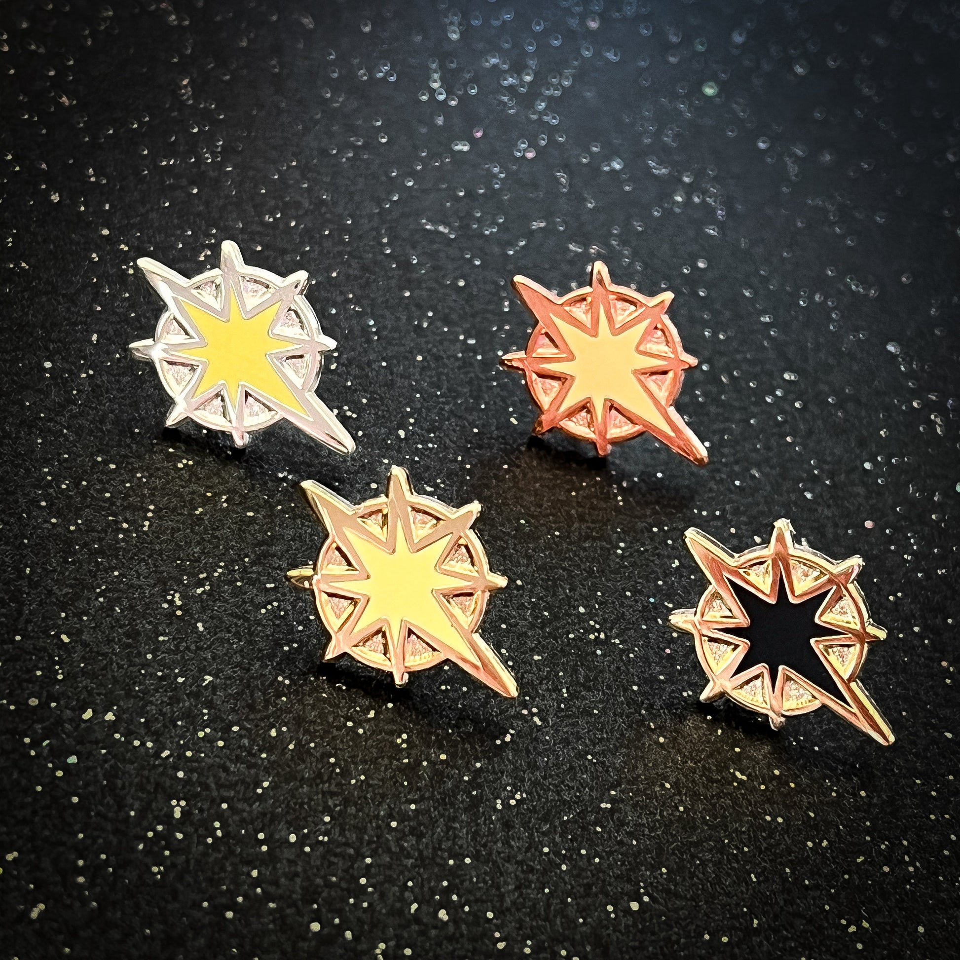 MilkyWay Star Mini Pins  -  0.65" Mini Space pins