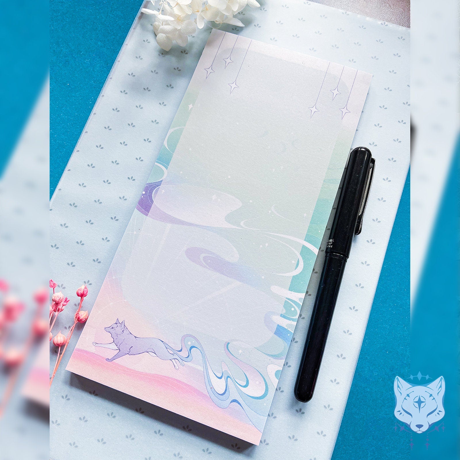 10x21cm Starry Fox Notepad