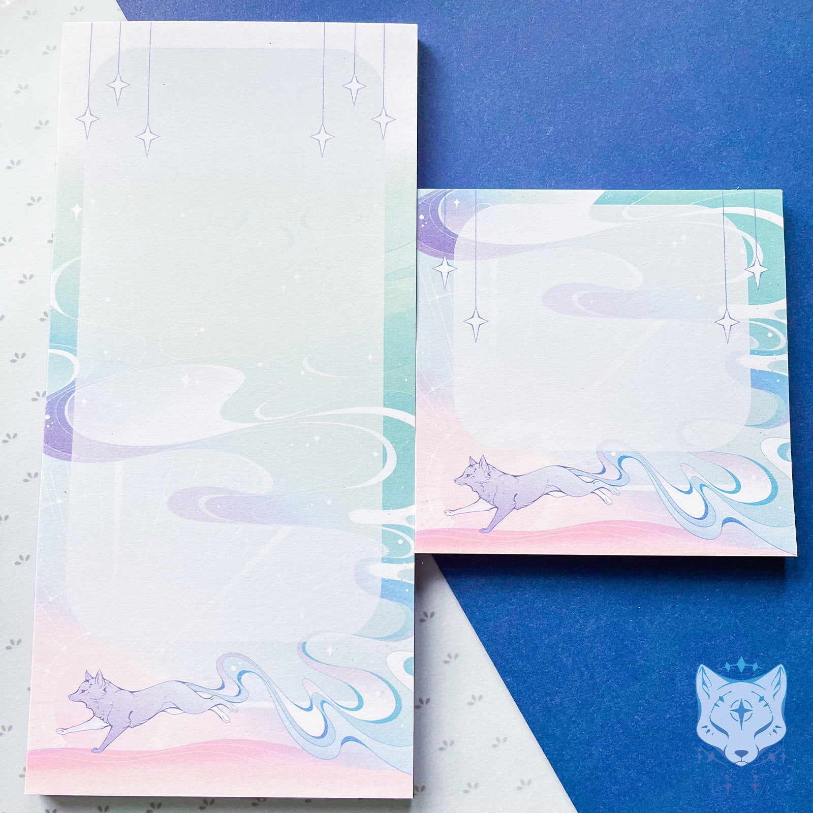 Square 10x10cm Starry Fox Notepad