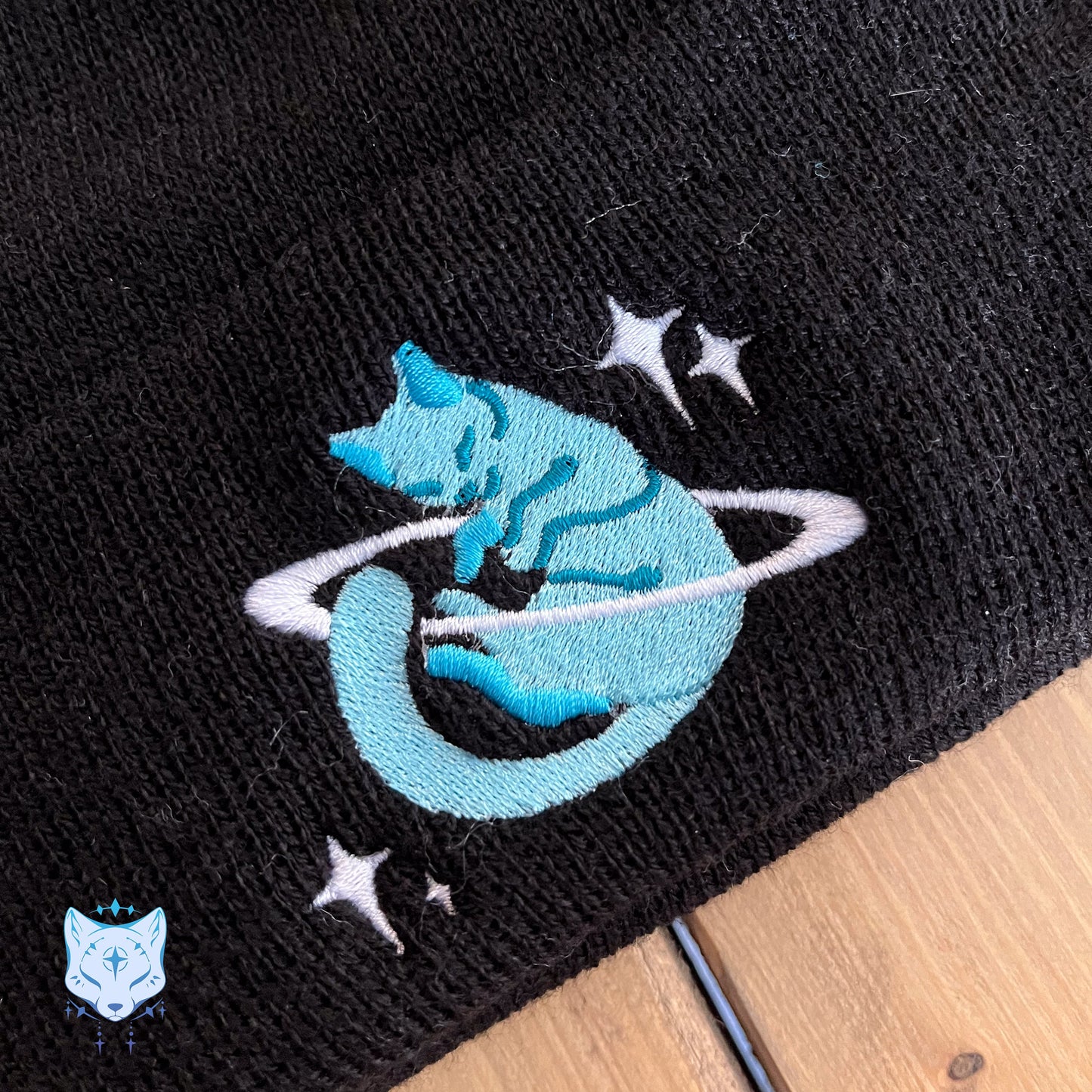 Space Cat Beanie Hat - Fleece Lined Bobble or Thinsulate beanie